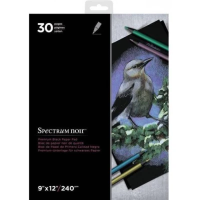 Afbeelding van Spectrum Noir Premium Zwart tekenblok 9&quot;x12&quot; (22.9x30.5 cm)