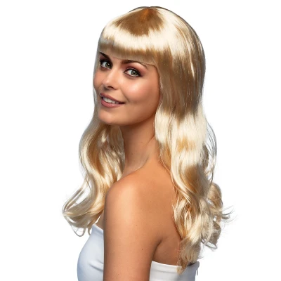 Afbeelding van Pruik carnaval blond lang
