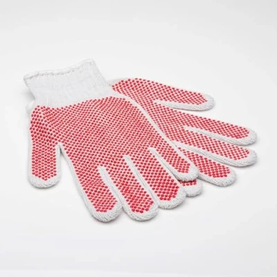 Afbeelding van Mikki Hond, puppy, kat verzorging katoenen handschoenborstel zachte geeft een glanzende vacht, rood/wit