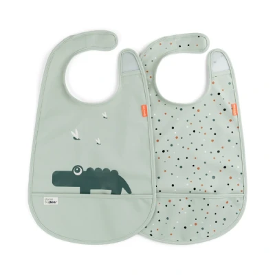 Afbeelding van Done by deer slabbetjes met voorvak croco green 2st