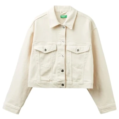 Afbeelding van United Colors of Benetton Jas, Crème 0Z3, S