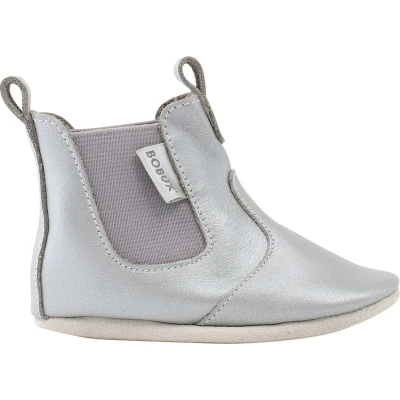 Afbeelding van Bobux Soft Soles Jodphur laarsje zilver Babyslofjes EU 17