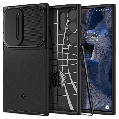 Afbeelding van Spigen Optik Armor Case Samsung Galaxy S23 Ultra (Black) ACS05639