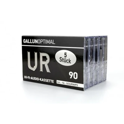 Afbeelding van GALLUNOPTIMAL UR90 audiocassettes 90 min. lege cassettes 5 pack