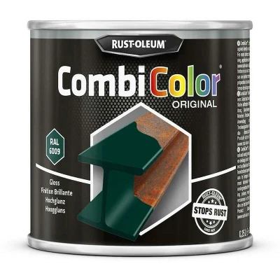 Afbeelding van rust oleum combicolor hoogglans ral 6009 dennengroen 250 ml