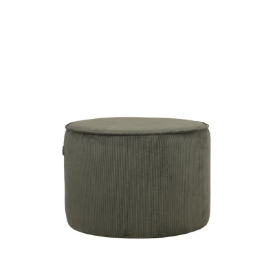 Afbeelding van LABEL51 Poef Tibo Army green Ribcord Majorr