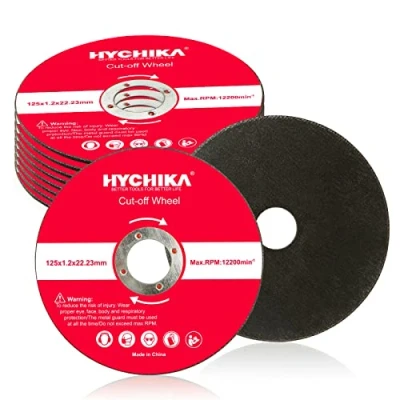 Afbeelding van Slijpschijven, 10 stuks, HYCHIKA schijf 125 mm doorslijpmachine voor metaal, accessoires haakse slijper slijpschijven x 1,2 22,2