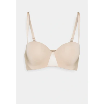 Afbeelding van Chantelle dames Essentials T shirt bh met push up en afneembare bandjes in de kleur Beige, maat: A75