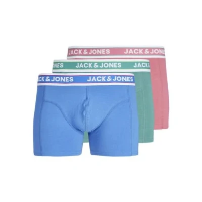 Afbeelding van JACCONNOR SOLID Trunks 3 Pack, Palace Blue/Pack: bottle Green Rapture Rose, M