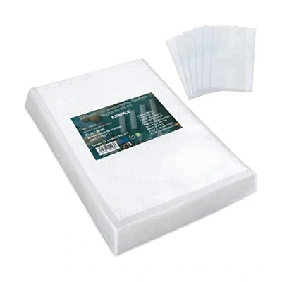 Afbeelding van EXNIMA, 800 Sacchetti Sottovuoto voor Alimenti, Sacchi Golfrato Buste Sotoovuoto Conservazione Materiale Plastico, Sous Vide, Senza BPA, Misure 28x40cm.