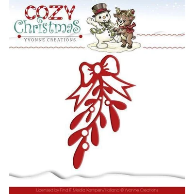 Afbeelding van Mistletoe Cozy Christmas Snijmal Yvonne Creations