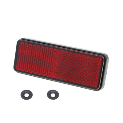 Afbeelding van Reflector vierkant achter rood