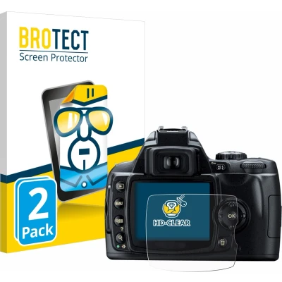 Afbeelding van BROTECT Screenprotector voor Nikon D40 Folie Beschermfolie transparant (2 Stuks)