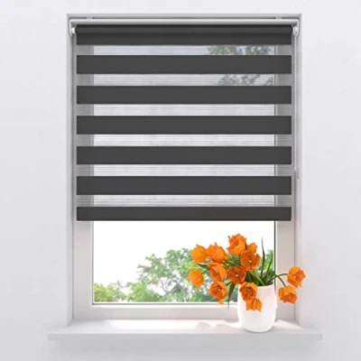 Afbeelding van Duo rolgordijn Pure Mini Lichtdoorlatend Grey 60 x 150 cm zonder boren
