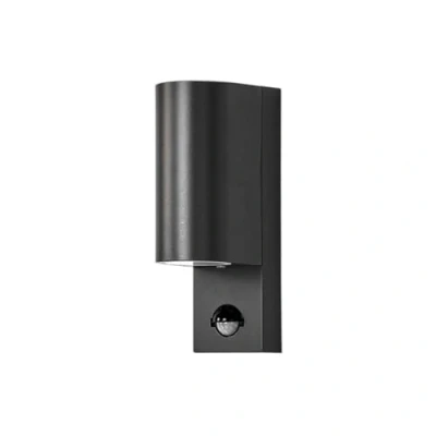 Afbeelding van Lindby Wandlampen buiten 2 lichts aluminium, glas H: 21.5 cm GU10 grafietgrijs, helder