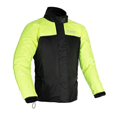 Afbeelding van Oxford Products Regendicht Over Jas Motorfiets Nat Weer Gear, Zwart/Fluo, 4XL, 4XL