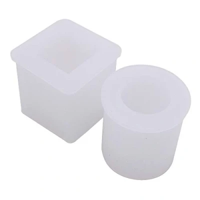Afbeelding van VOANZO 2 STKS Siliconen Mallen Grote Hars Set Gieten Epoxy Mold Craft Mal, Voor Bloempot Kaarsenhouder Sieraden Maken DIY Pen Houder