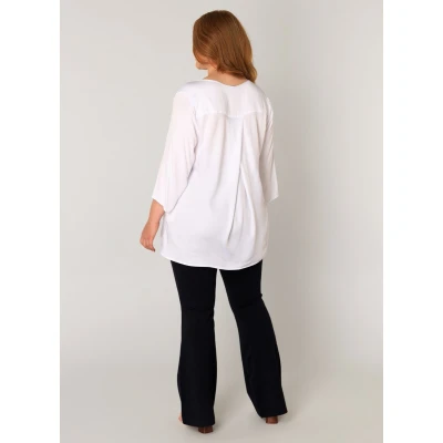 Afbeelding van Base Level Curvy blouse wit