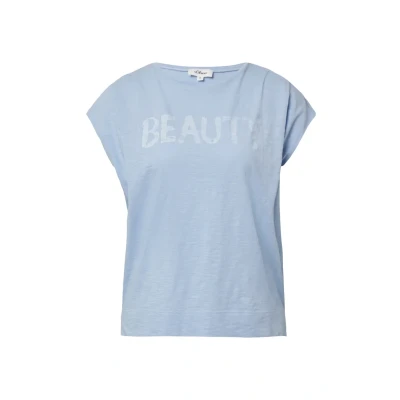 Afbeelding van s.Oliver Tshirt print, Dames, Maat: 32, Hellblau