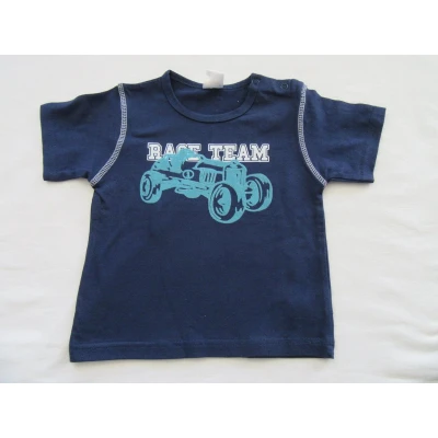 Afbeelding van dirkje , jongens, t shirt korte mouw marine, race team 80 12 maand