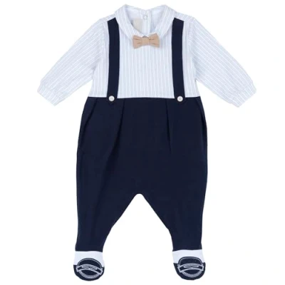Afbeelding van Chicco Nappy Opening Kruippakje voor kinderen, Maat: 68, Blue