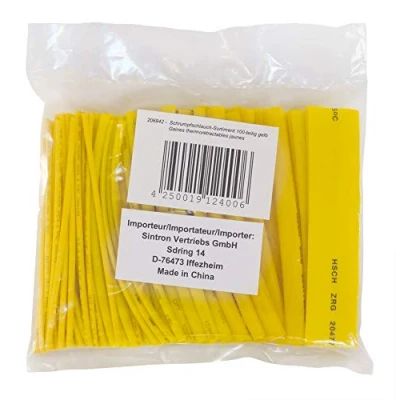 Afbeelding van ChiliTec Krimpkous 100mm assortiment 100 delig 1,5mm 13mm geel