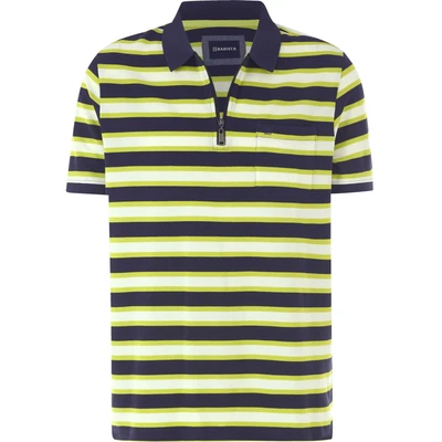 Afbeelding van Babista Poloshirt, Heren, Maat: Large, Dunkelblau gestreift