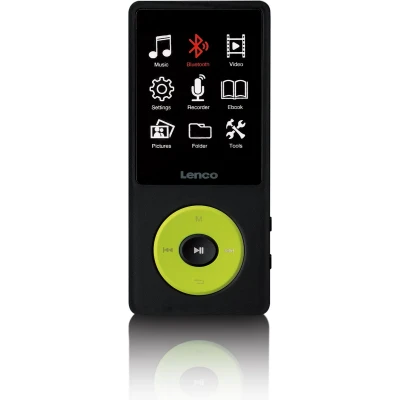 Afbeelding van Lenco Xemio 860GN MP3/MP4 speler met Bluetooth® en 8GB intern geheugen Groen