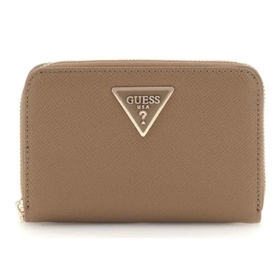 Afbeelding van GUESS Portemonnee Laurel SLG Medium Zip Around Wallet Dark Taupe