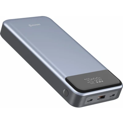 Afbeelding van Swissten Powerbank Laptop 30.000 mAh Snellader 133W Geschikt voor smartphones, tablets &amp; laptops USB 2X C Grijs
