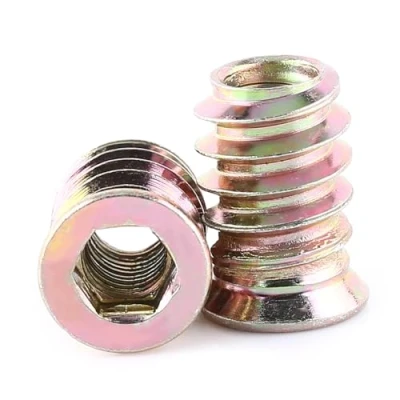 Afbeelding van FTVOGUE 20 stuks holle zeskantkophulzen van koolstofstaal met schroefdraad voor houten meubels (M6 x 17 mm)