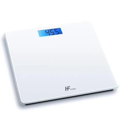 Afbeelding van Digitale elektronische personenweegschaal weegschaal Badweegschaal Lichaamsgewicht 28x28cm 180KG Platform Verlicht display Gewichtsbeheer
