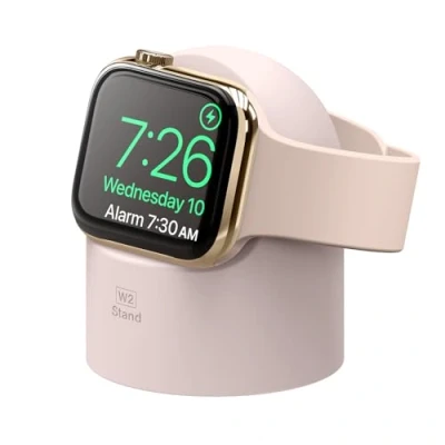 Afbeelding van elago W2 Standaard Compatibel met Apple Watch Series Serie 9, 8, SE2 (2022), 7, 6, SE, 5, 4, 3, 2, 1 / 45mm 44mm 42mm 41mm 40mm 38mm Ultra 2 &amp; (Roze)