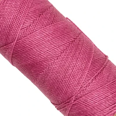 Afbeelding van Linhasita Spoel gewaxt garen 100 g/170 meter polyester 1 mm dik macramé 30 kleuren fuchsia roze