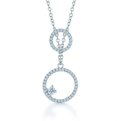 Afbeelding van Orphelia ZK 7261 Chain With Pendant Circles 925 zilver zirkonia 45 cm
