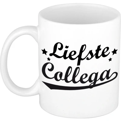 Afbeelding van Liefste collega cadeau mok / beker voor 300 ml feest mokken