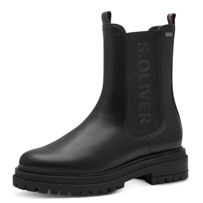 Afbeelding van s.Oliver Dames 5 25409 43 Chelsea laarzen, zwart, 39 EU, EU
