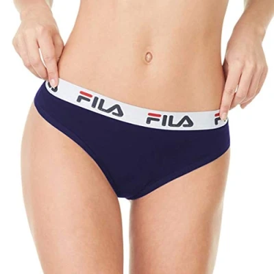 Afbeelding van Fila Woman Elastic WITH LOGO 2 PACK String, Dames, Maat: Medium, Navy