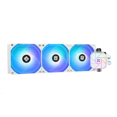 Afbeelding van Thermalright AQUA ELITE 360 WHITE V3 vloeibare CPU koeler, dubbele PWM ARGB ventilator met S FDB lagers, efficiënte gestuurde pomp, voor AMD/AM4/AM5, Intel LGA1150/1151/1200/2011/1700, (AE360