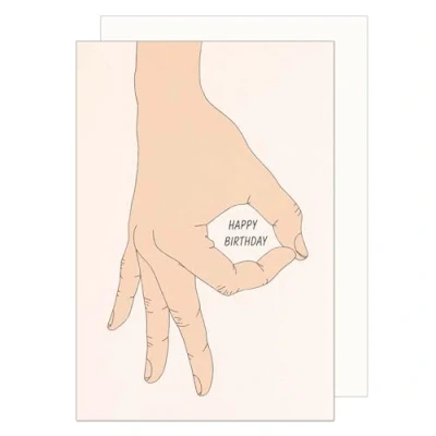 Afbeelding van Edition Seidel Premium verjaardagskaart met envelop. Wenskaart Verjaardag Happy Birthday Man Vrouw Tiener Hand (G3627 SW024)