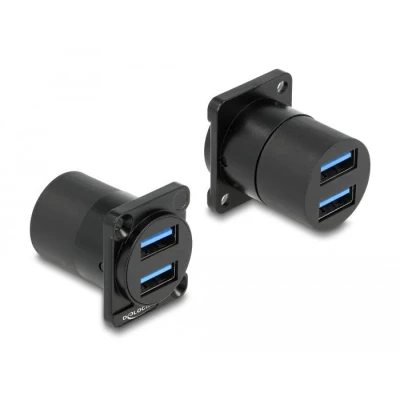 Afbeelding van Delock D Typ Modul USB 3.2 Gen 1 A 2 x Buchse zu Delo