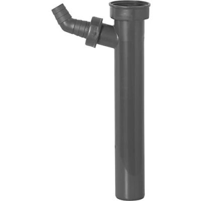Afbeelding van Cornat Rezyklat verstelbuis 1 1/2 inch x 40 mm 250 lengte met apparaataansluiting gemaakt van gerecyclede kunststoffen Made in Germany kwaliteit/sifon dompelbuis / T356004R