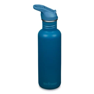 Afbeelding van Klean Kanteen Fiets drinkflessen Classic Narrow (Flip Sport) met drinkdop van roestvrij staal in de kleur blauw een volume 800 ml, 1011194