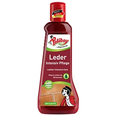 Afbeelding van Poliboy leer intensieve verzorging reinigt, verzorgt en beschermt impregnator afzonderlijk 200 ml Made in Germany