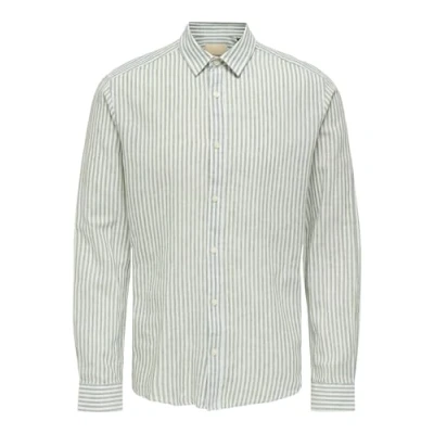 Afbeelding van Only &amp; Sons Caiden Langarm Overhemd, Heren, Maat: XS, Grau
