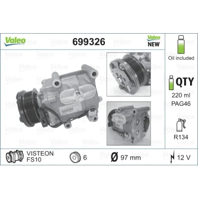 Afbeelding van Valeo Airco compressor 699326