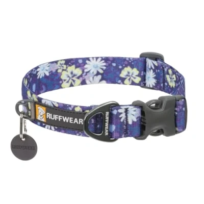 Afbeelding van Ruffwear Front Range kleine hondenhalsband, huisdier halsband met aluminium V ring hondenriem bevestiging, comfortabel en sterk, zijgesp singels voor het uitlaten van de hond, maat S (28 36cm