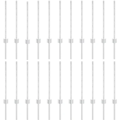 Afbeelding van vidaXL Hekpalen 22 stuks U Channel Zilver 100 cm Staal
