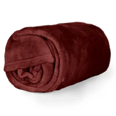 Afbeelding van Unique Living Plaid Enzo Marsala 130x180cm