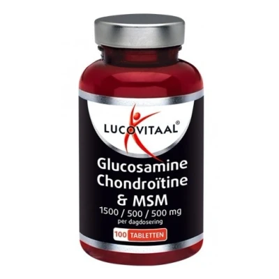 Afbeelding van 2+2 gratis: 3x Lucovitaal Glucosamine Chondroïtine&amp;MSM 100 tabletten